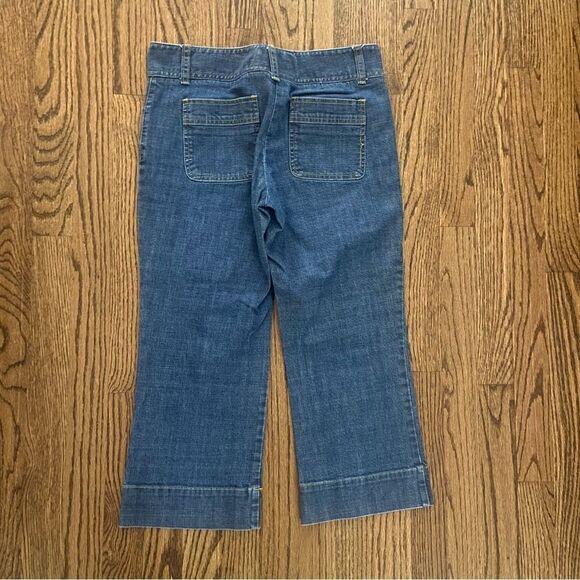 Theory cropped denim jeans pants sz 4 medium wash - Picture 4 of 6